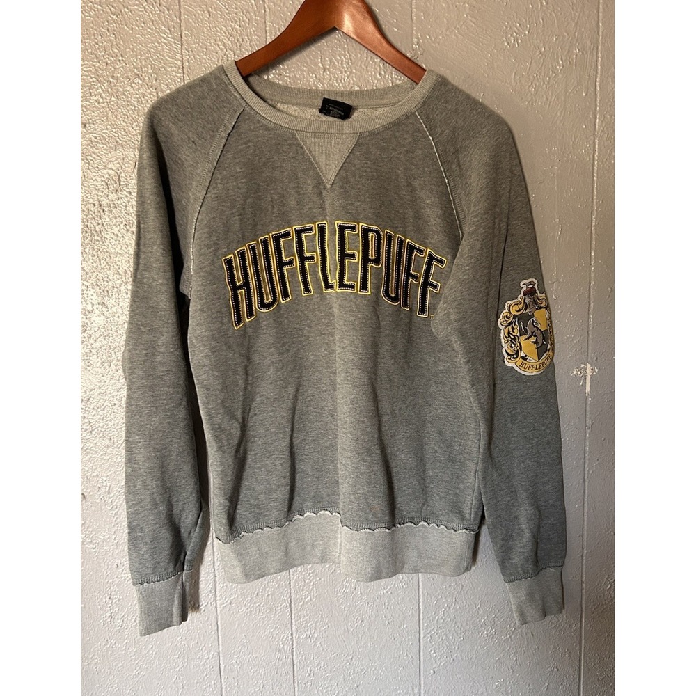 Universal Studios Wizarding World Of Harry Potter Hufflepuff Gray Sweatshirt S